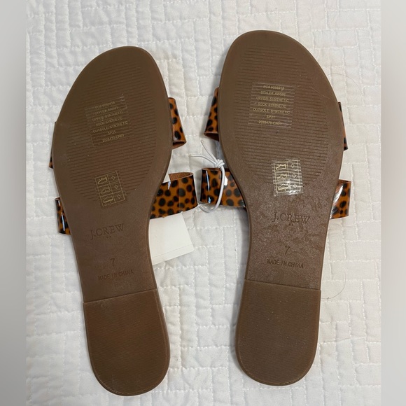 J.Crew Tortoise beachside slide sandals - size 7 - Picture 6 of 8